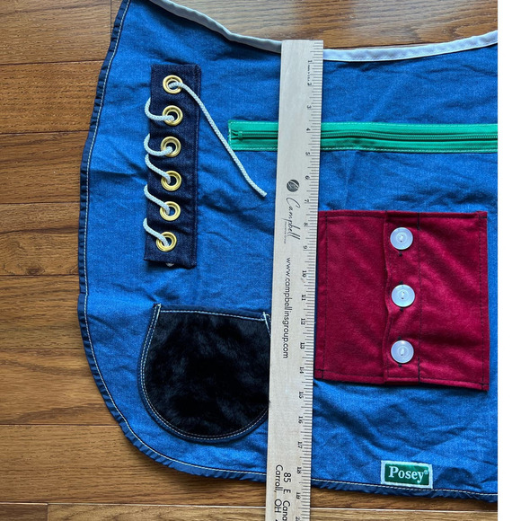 Posey Multisensory & Fidget Apron, Blue, Tie On, Adult, Cognitive Therapy, ADL - Picture 8 of 11